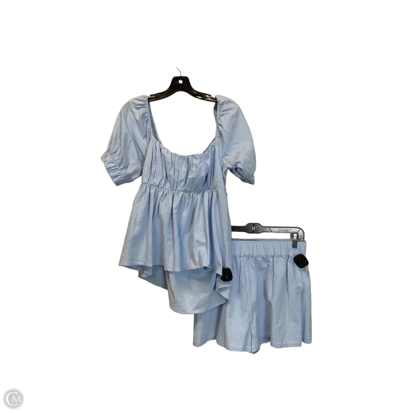 Shorts Set By Ee Some In Blue, Size: M