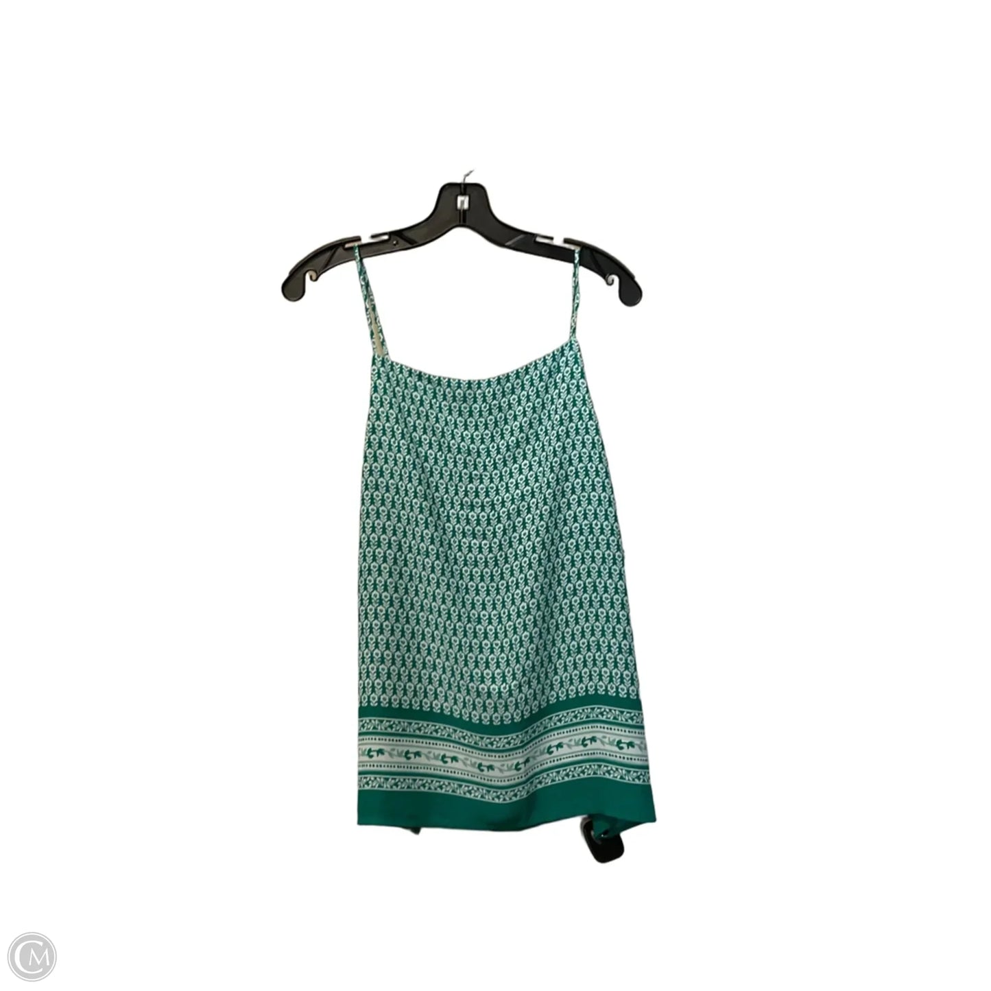 Top Sleeveless By Loft In Green, Size: M