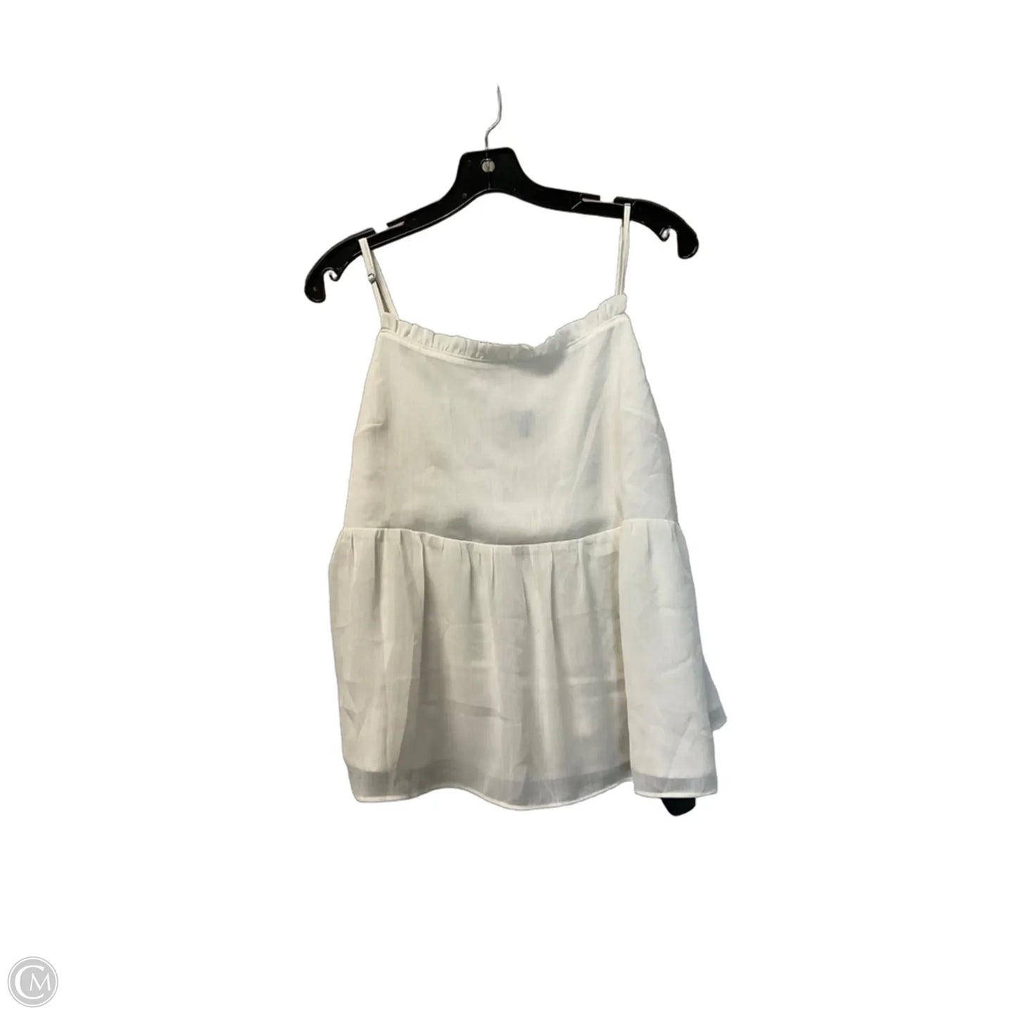 Top Sleeveless By Banana Republic In White, Size: L