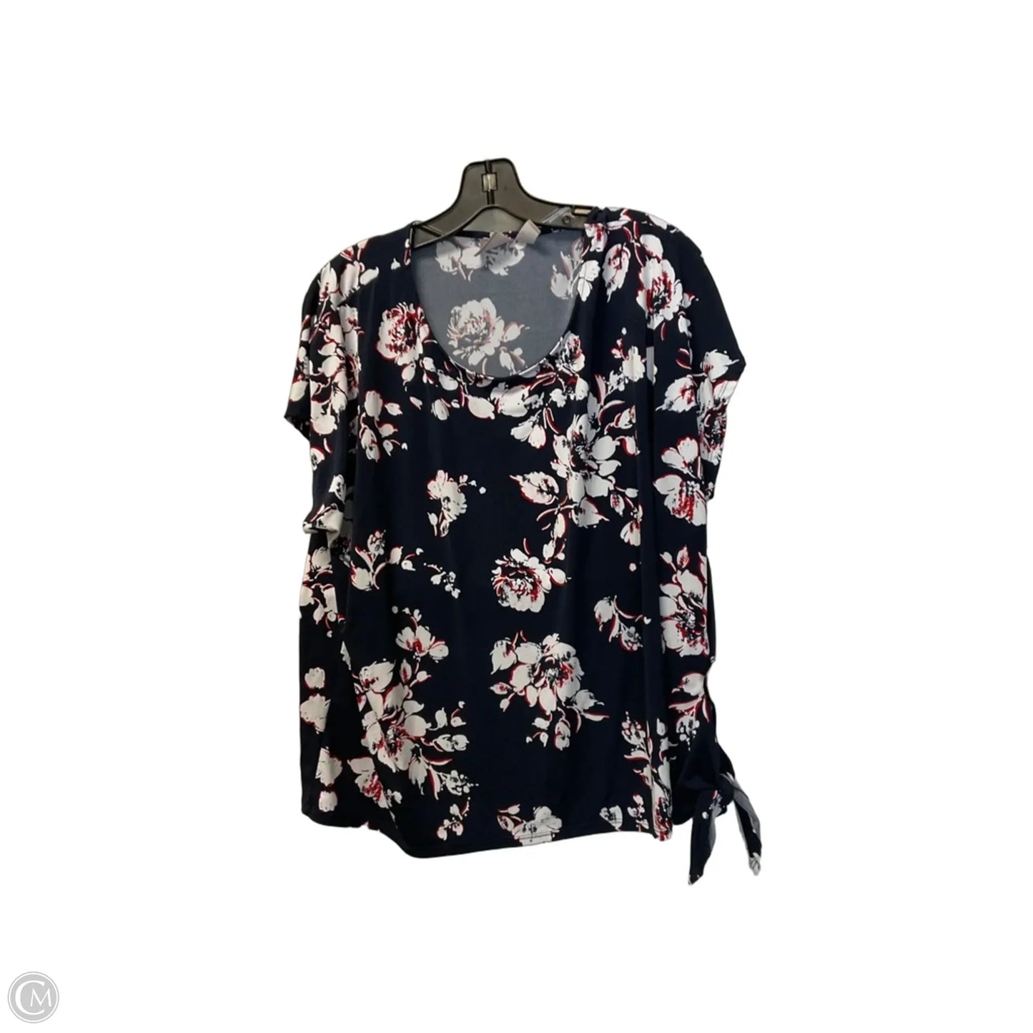 Top Short Sleeve By Chicos In Blue, Size: L