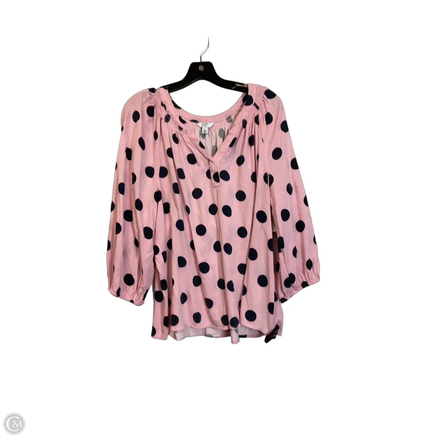 Top Long Sleeve By Crown And Ivy In Pink, Size: L