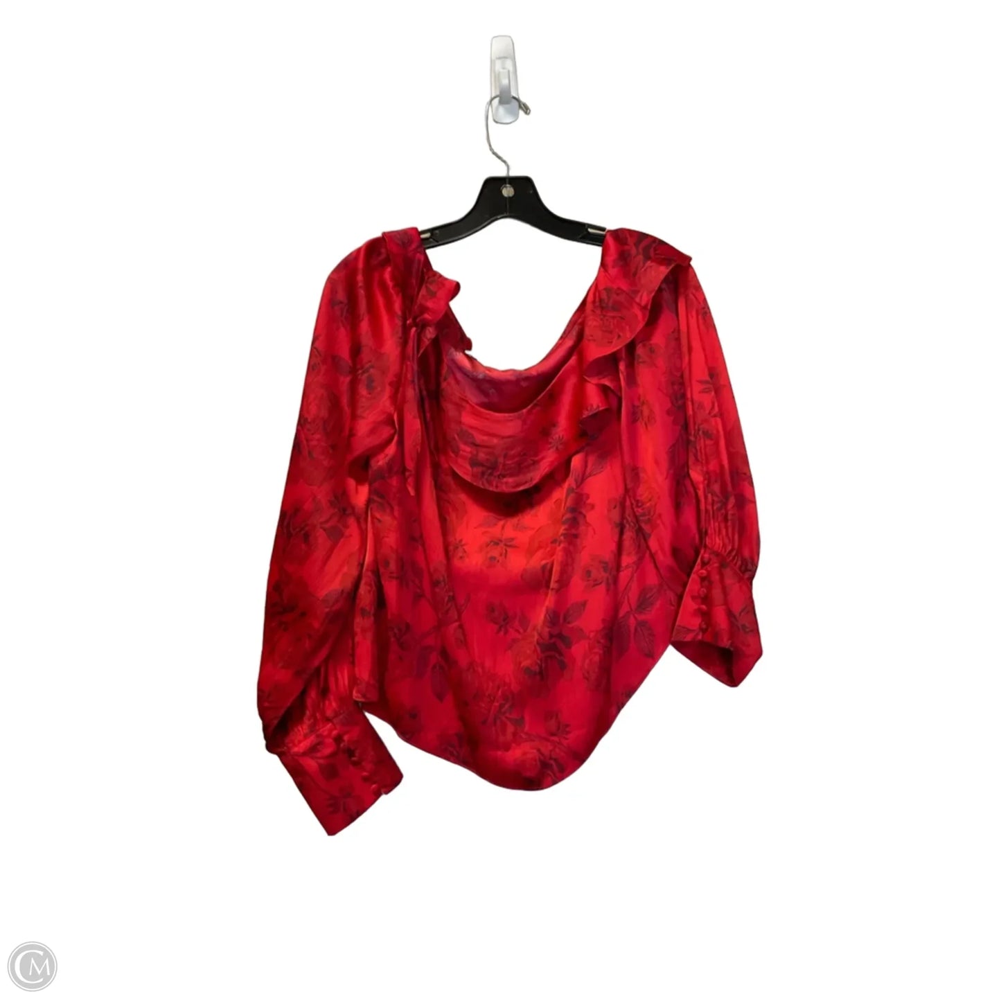 Top Long Sleeve By Free People In Red, Size: S