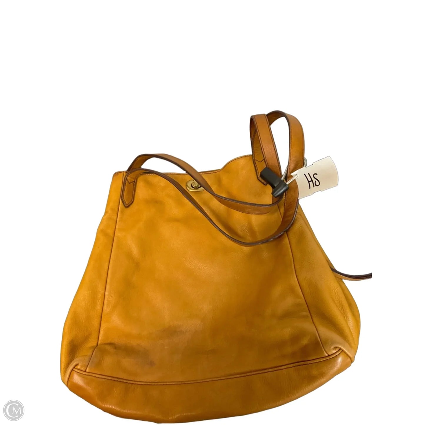 Handbag Leather By Margot, Size: Medium