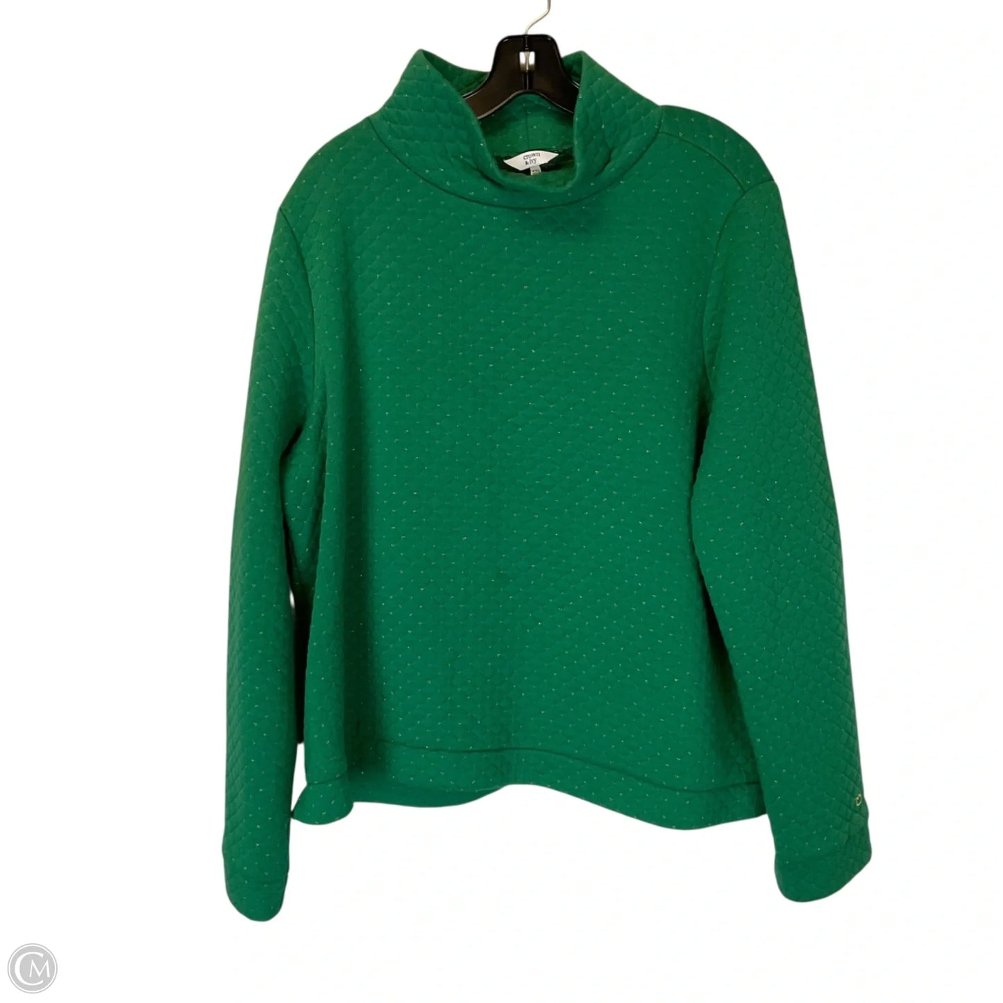 Top Long Sleeve By Crown And Ivy In Green, Size: Xxl