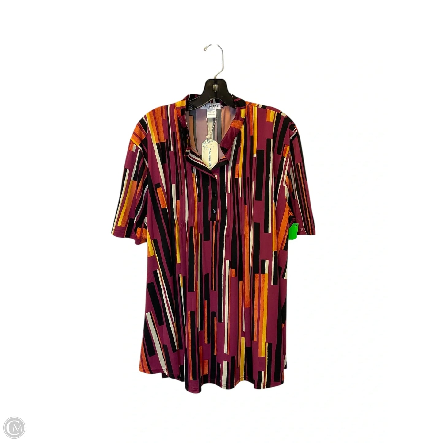 Top Short Sleeve By Clothes Mentor In Purple, Size: 3x