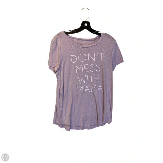 Top Short Sleeve Basic By Torrid In Purple, Size: Xxs