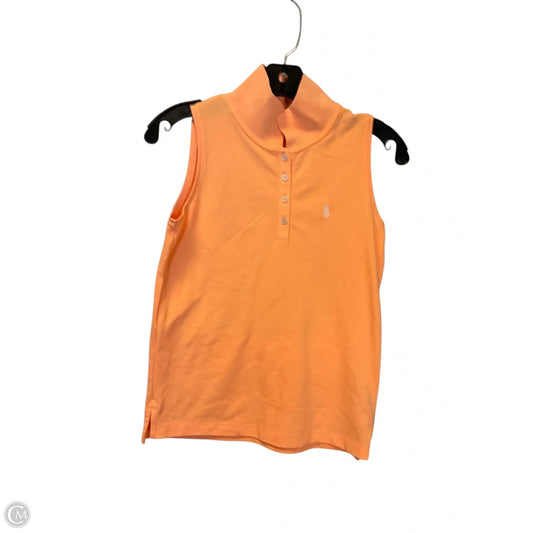 Top Sleeveless By J. Crew In Orange, Size: Xs