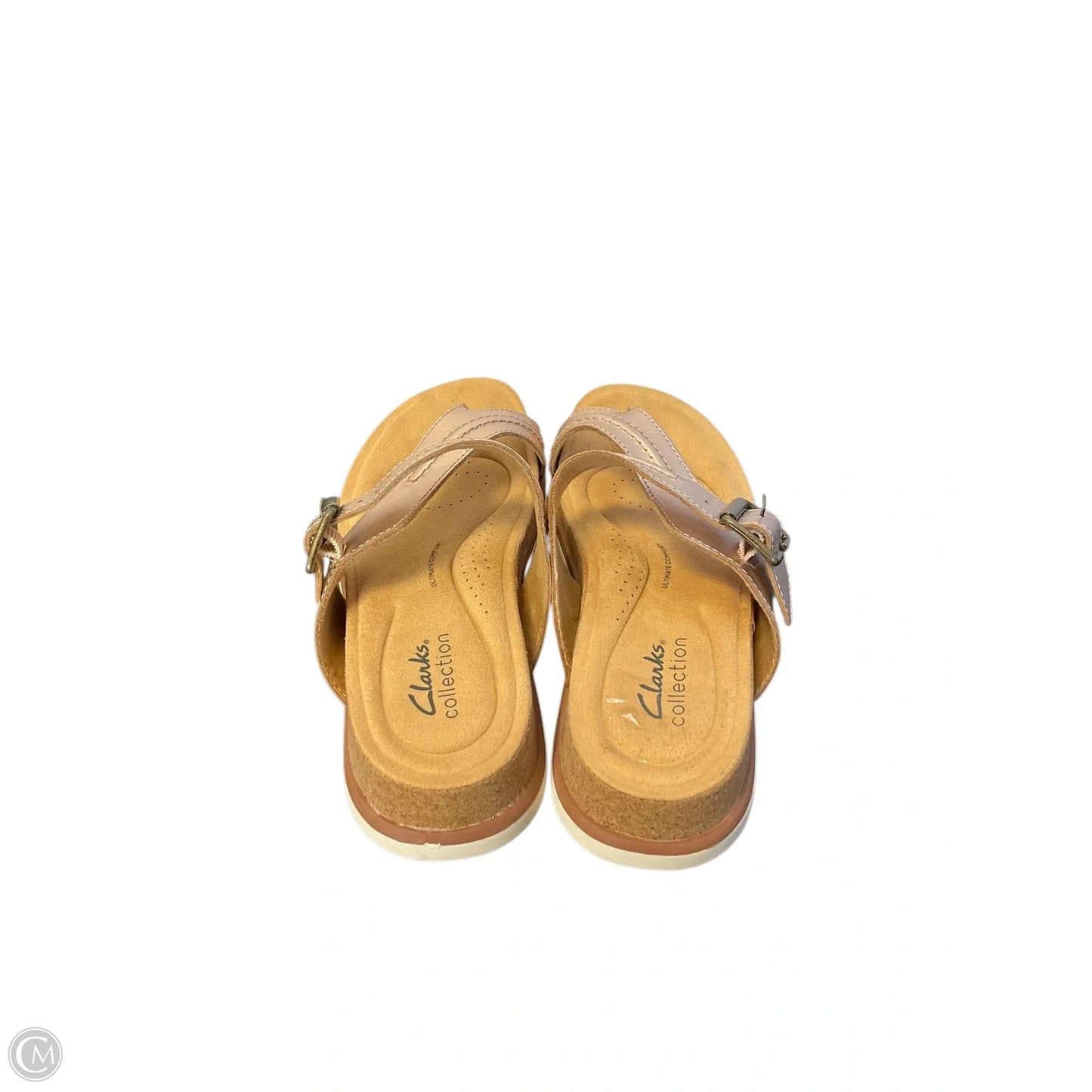 Sandals Flats By Clarks In Rose Gold, Size: 6.5