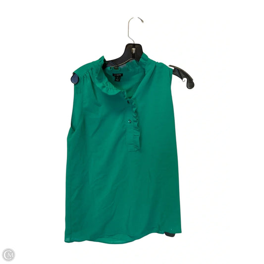 Top Sleeveless By J. Crew In Green, Size: Xs