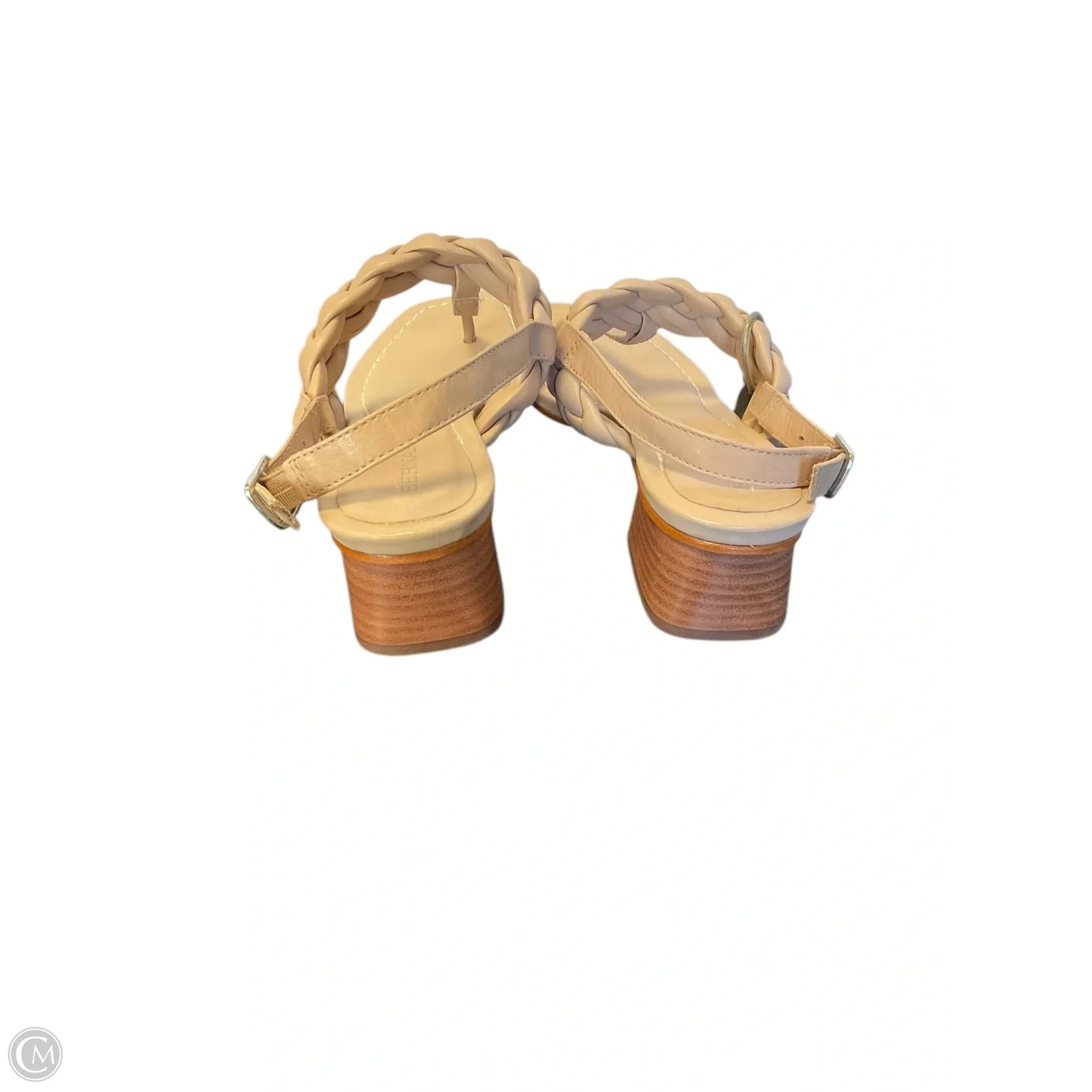 Sandals Heels Block By Bernardo In Beige, Size: 7.5