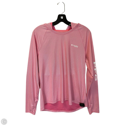 Sweatshirt Hoodie By Columbia In Pink, Size: L