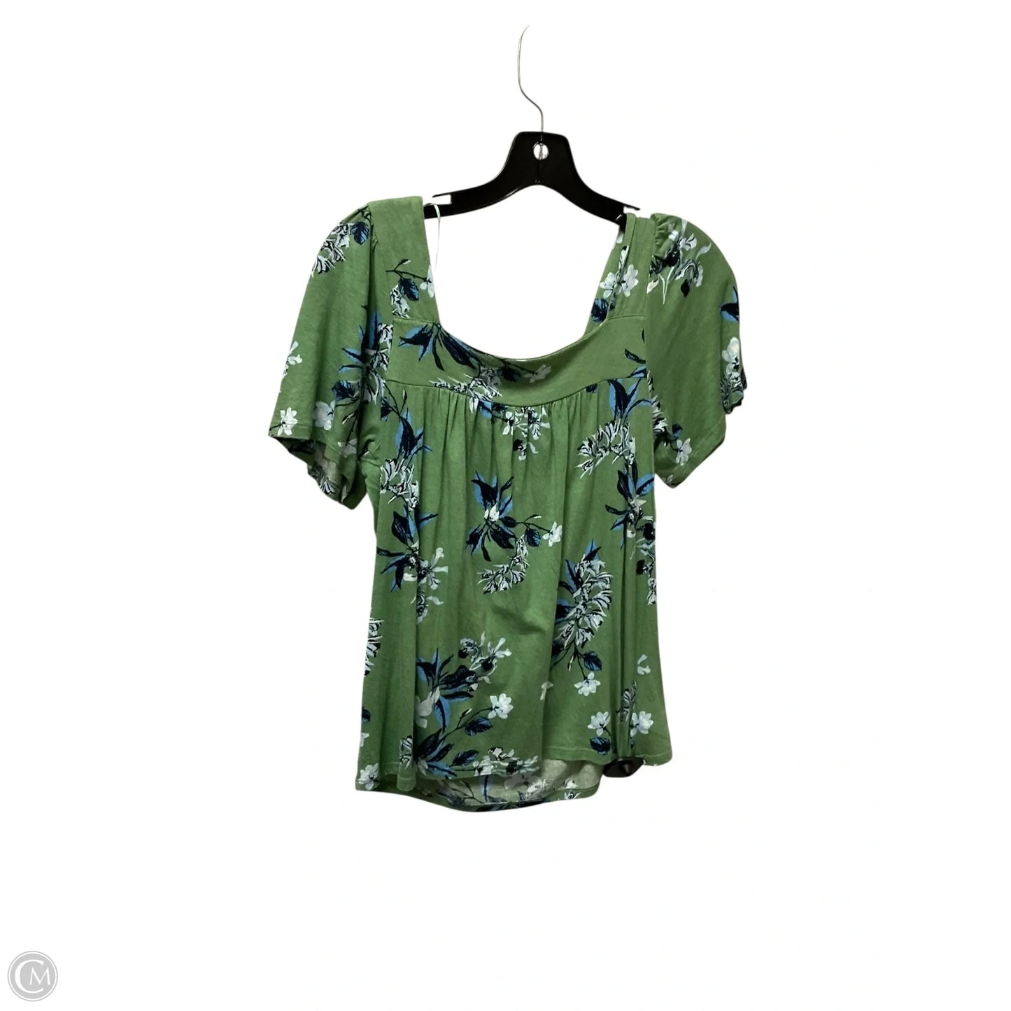 Top Short Sleeve Basic By Lucky Brand In Green, Size: S