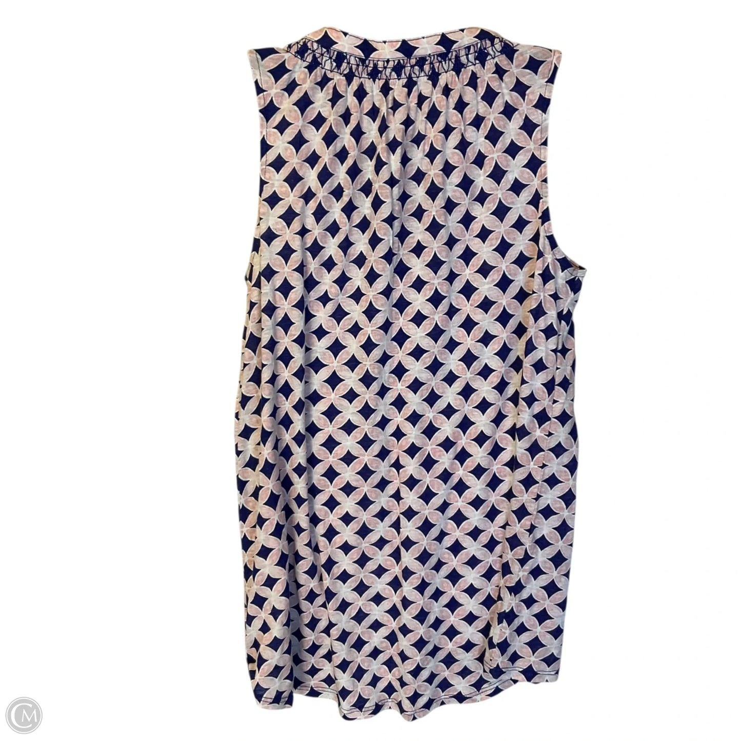 Top Sleeveless By Crown And Ivy In Blue & Pink, Size: M
