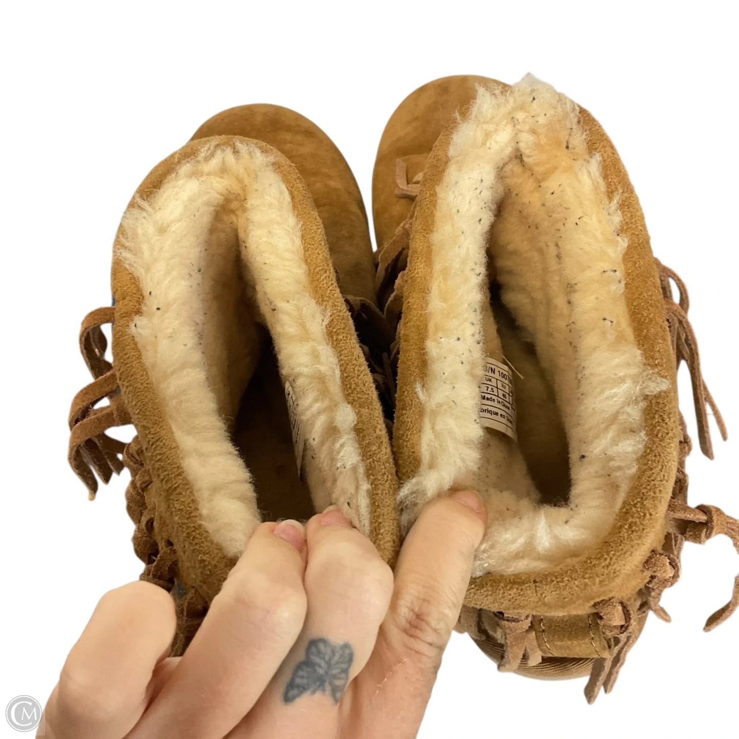 Boots Designer By Ugg In Tan, Size: 9