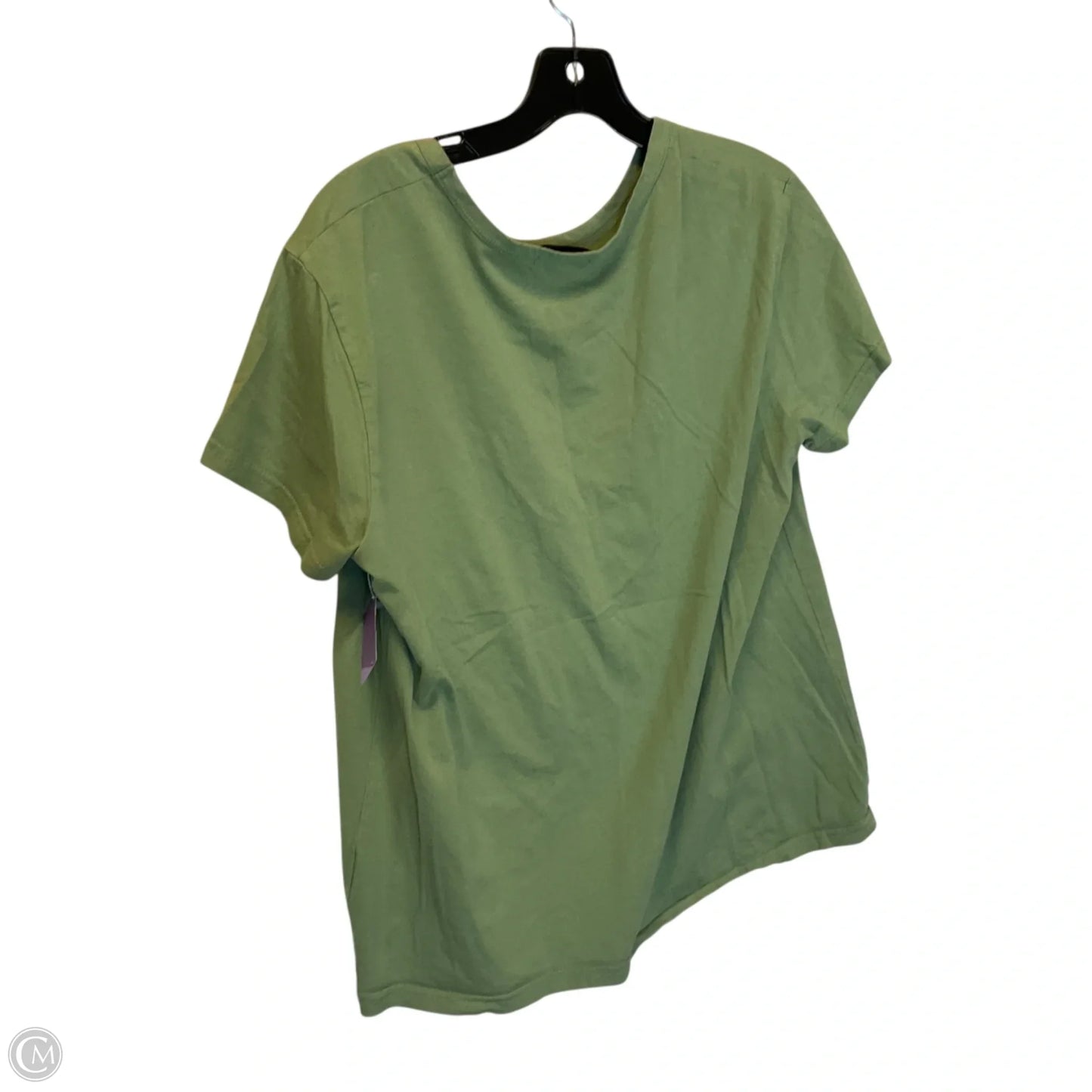 Top Short Sleeve Basic By Shein In Green, Size: Xl