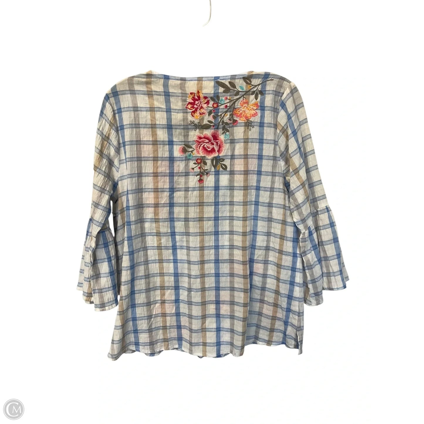 Top Long Sleeve By Savanna Jane In Blue, Size: S