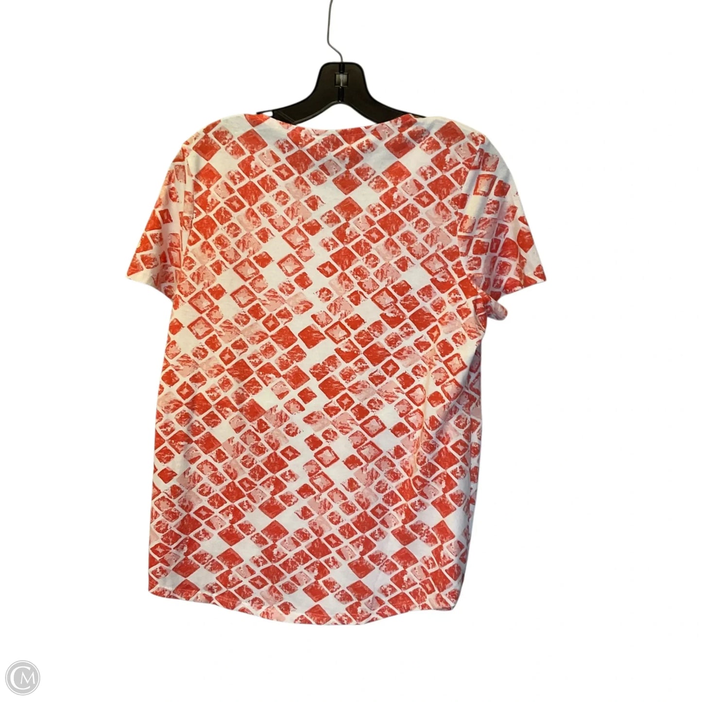 Top Short Sleeve Basic By Chicos In Orange, Size: S