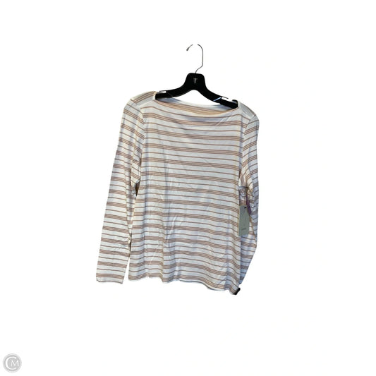 Top Long Sleeve By Joie In Striped Pattern, Size: M