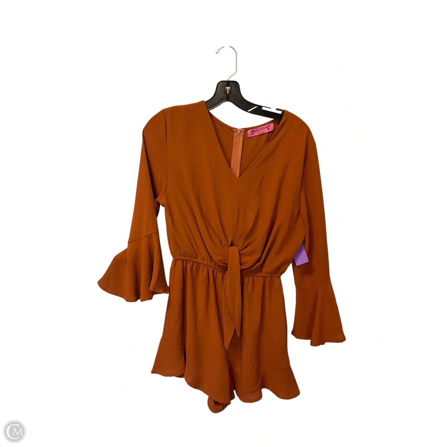 Romper By Almost Pink In Orange, Size: S