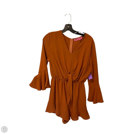Romper By Almost Pink In Orange, Size: S