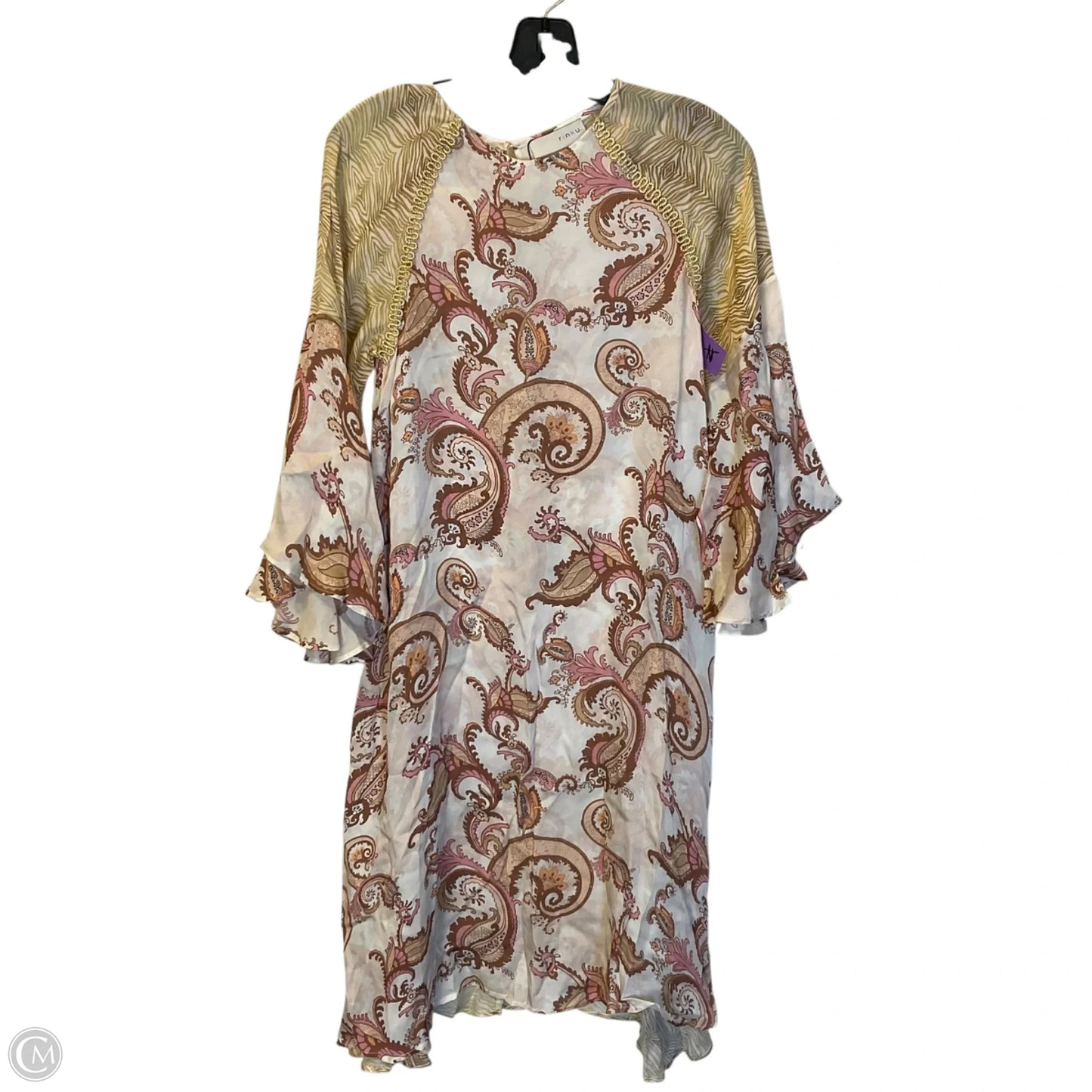 Dress Casual Short By Clothes Mentor In Pink & Tan, Size: S