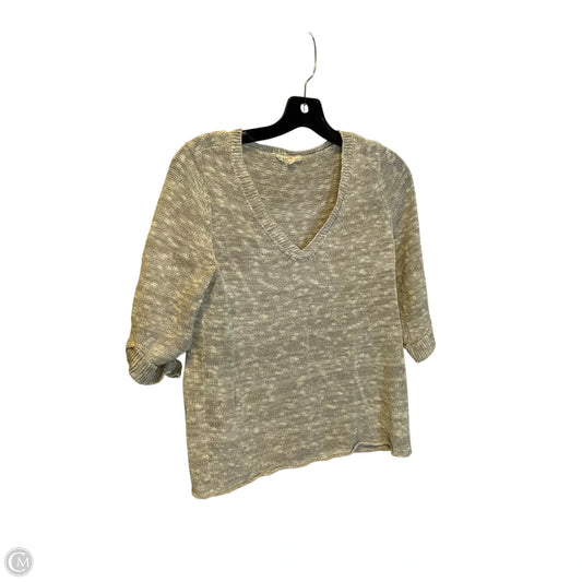 Top Short Sleeve By Eileen Fisher In Tan, Size: S