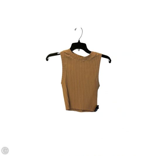Top Sleeveless Basic By Aerie In Tan, Size: Xs
