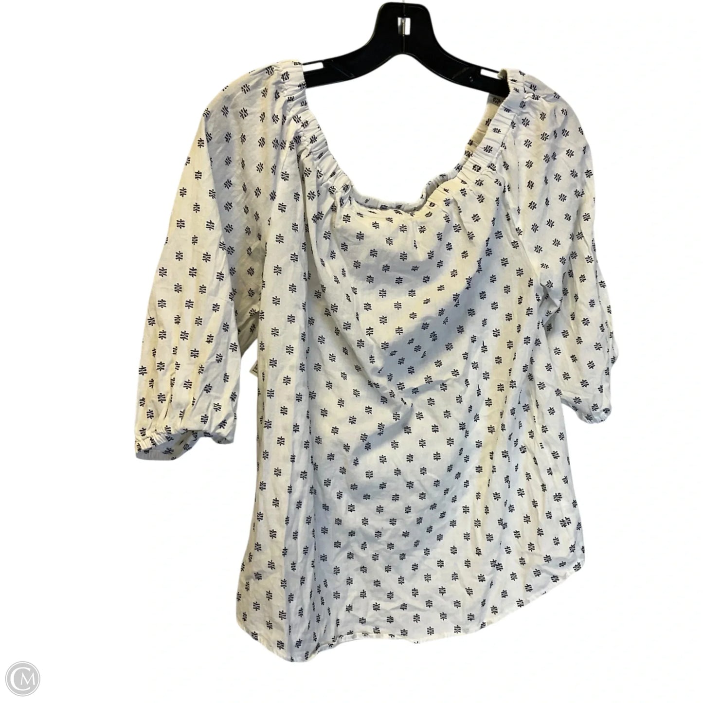 Top 3/4 Sleeve By Logg In White, Size: S