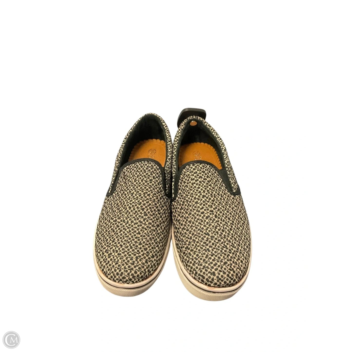 Shoes Flats By Bernie Mev In Black & Tan, Size: 8.5