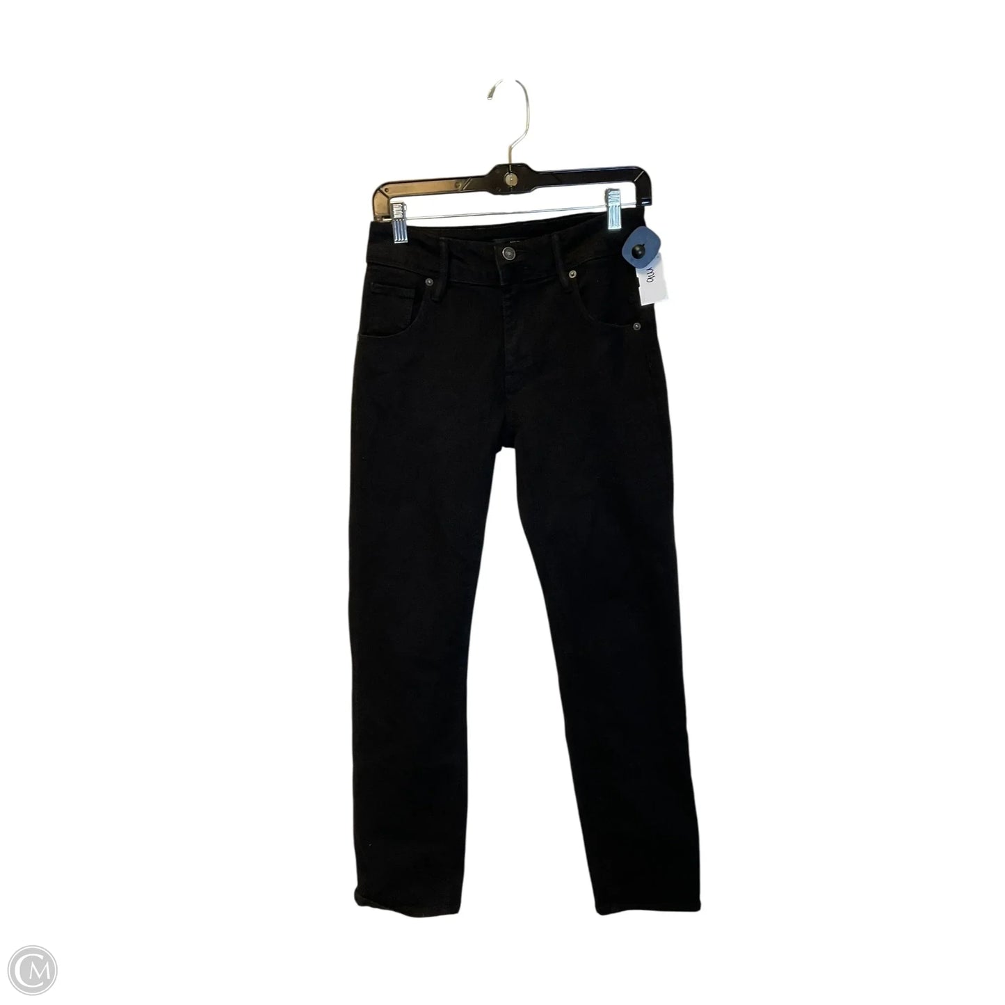 Jeans Straight By Hudson In Black Denim, Size: 2