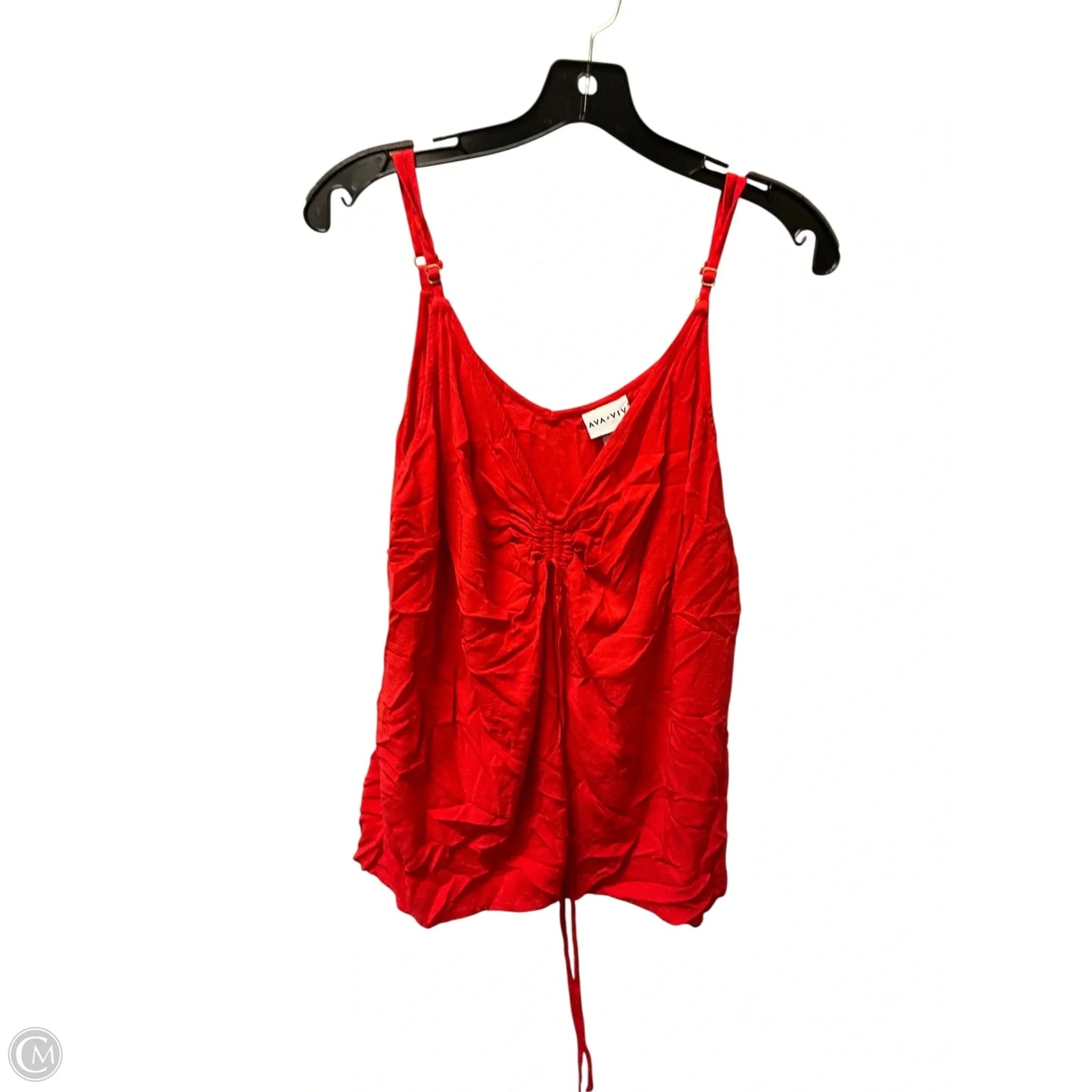 Top Sleeveless Basic By Ava & Viv In Orange, Size: Xlarge