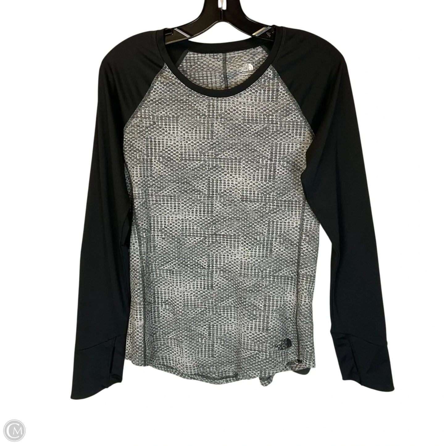 Athletic Top Long Sleeve Crewneck By The North Face In Grey, Size: S