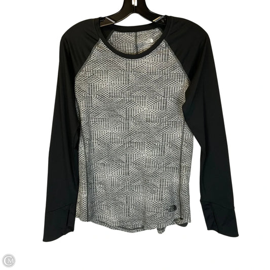 Athletic Top Long Sleeve Crewneck By The North Face In Grey, Size: S