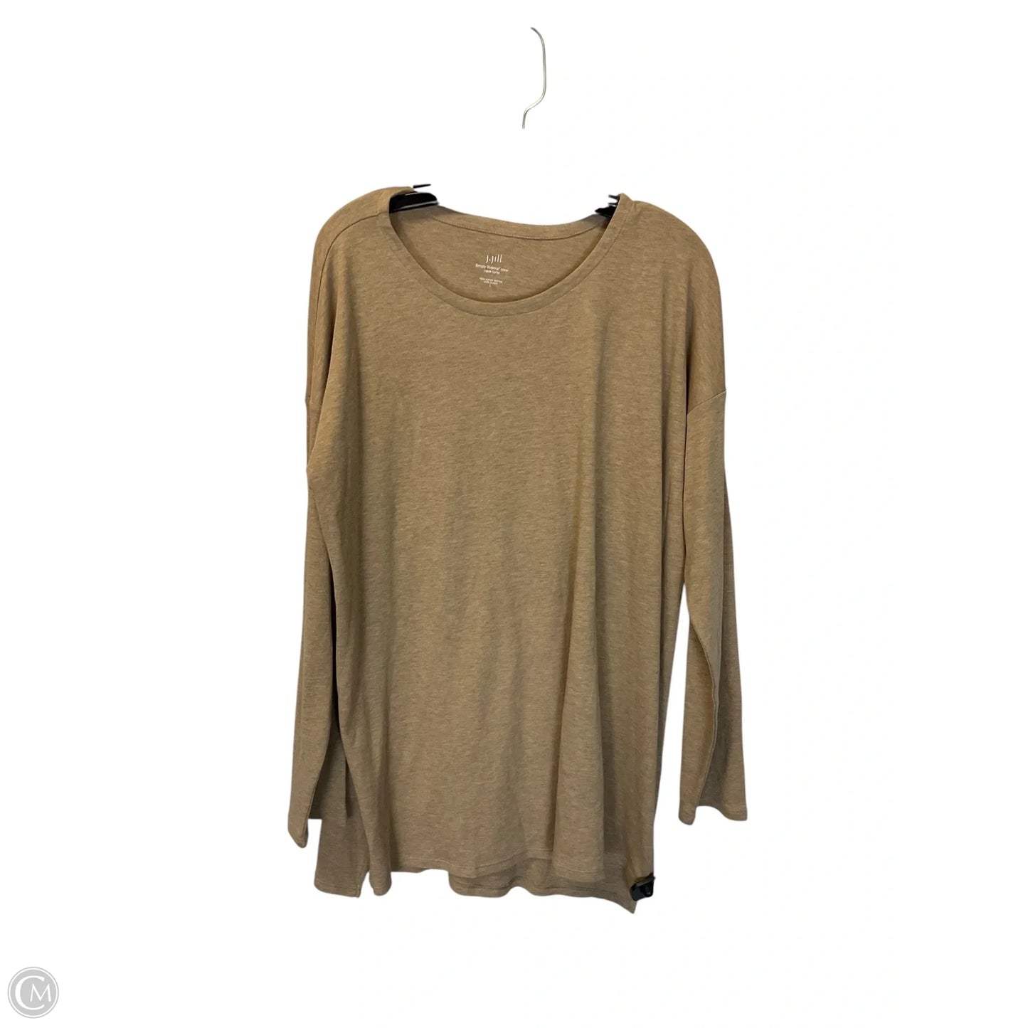 Top Long Sleeve By J. Jill In Tan, Size: L