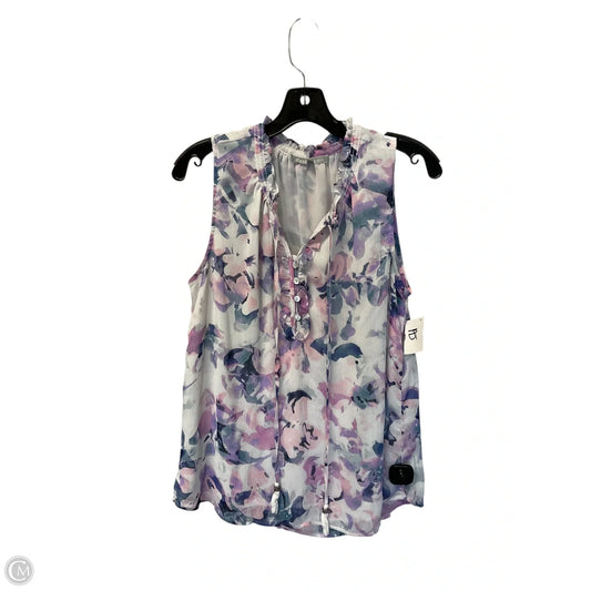 Top Sleeveless By Daniel Rainn In Purple, Size: M