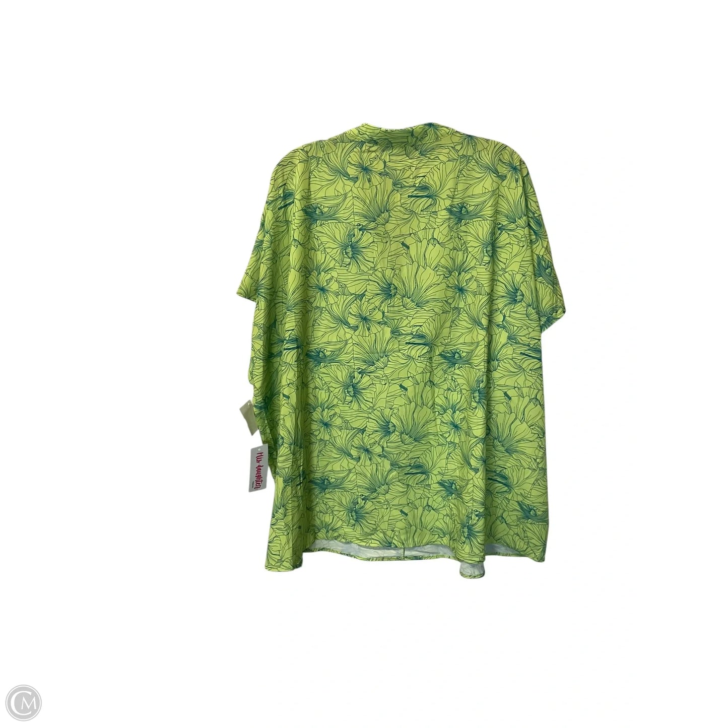 Top Short Sleeve By First Love In Green, Size: 2x
