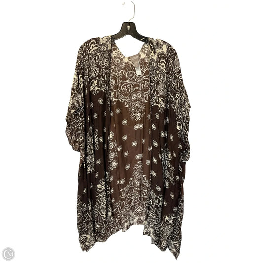 Cardigan By Chicos In Brown, Size: Xl