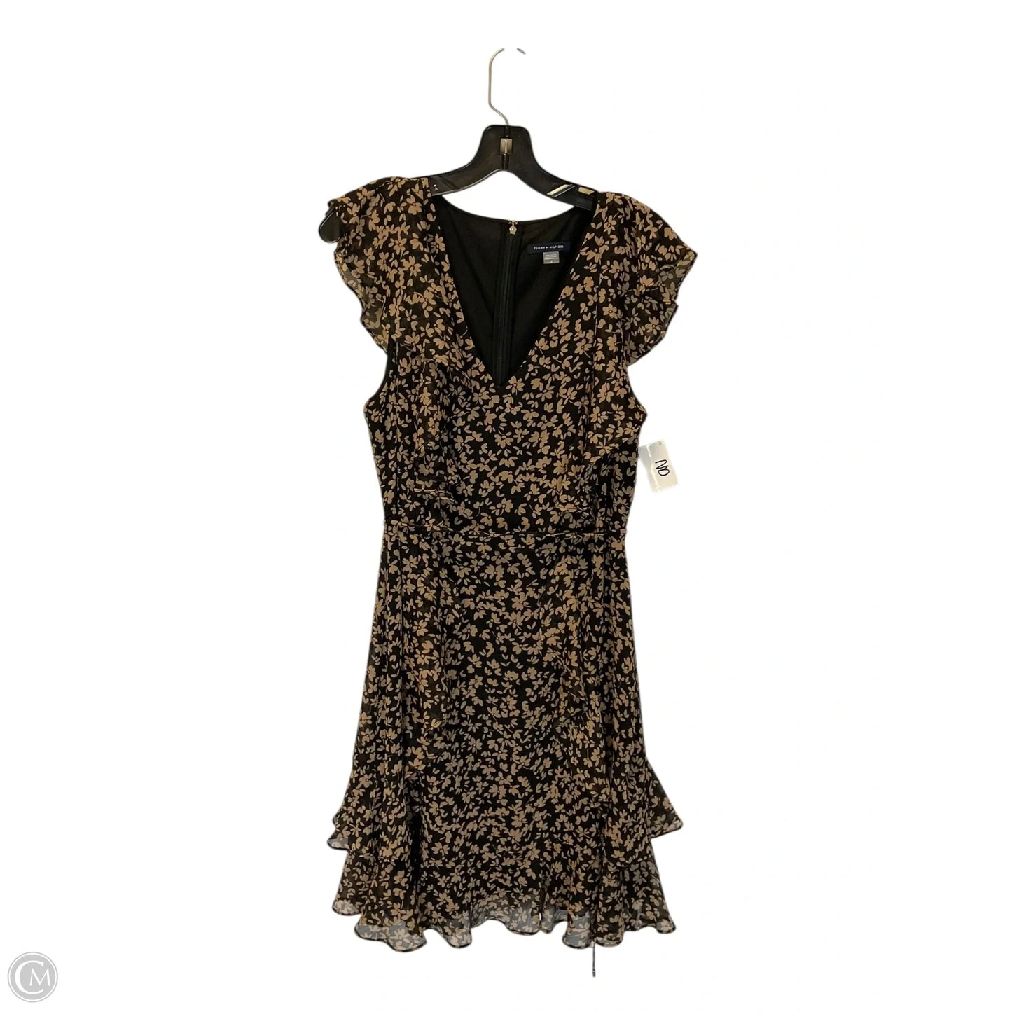 Dress Casual Short By Tommy Hilfiger In Black & Tan, Size: 12