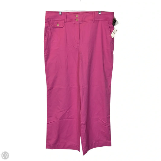 Pants Wide Leg By Talbots In Pink, Size: 16