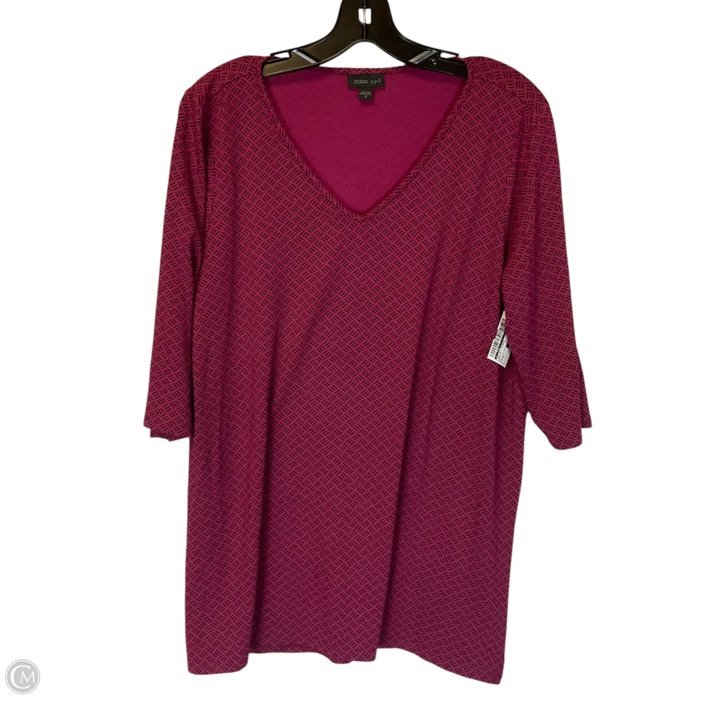 Top 3/4 Sleeve By J. Jill In Purple, Size: M