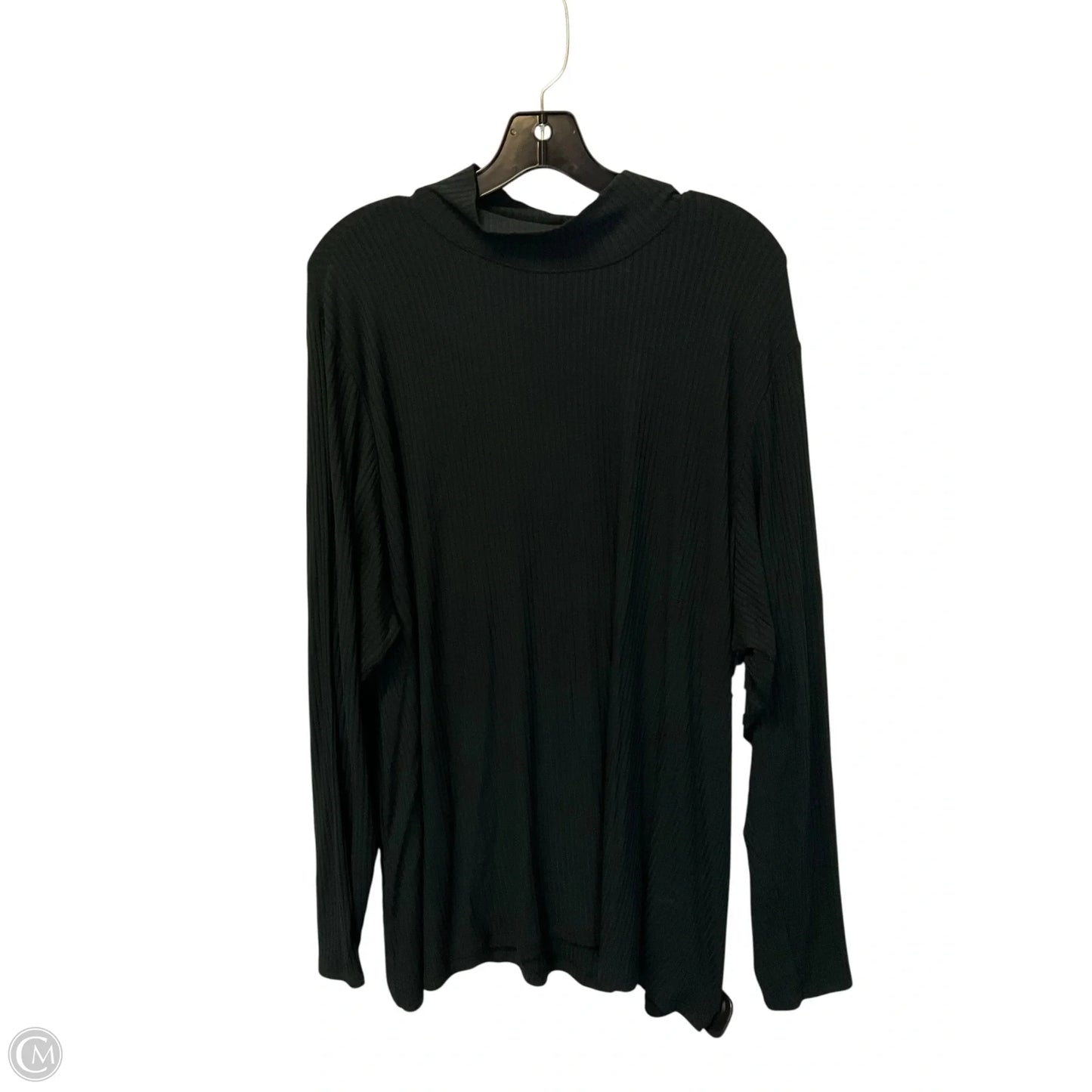 Top Long Sleeve Basic By Rachel Zoe In Black, Size: 3x