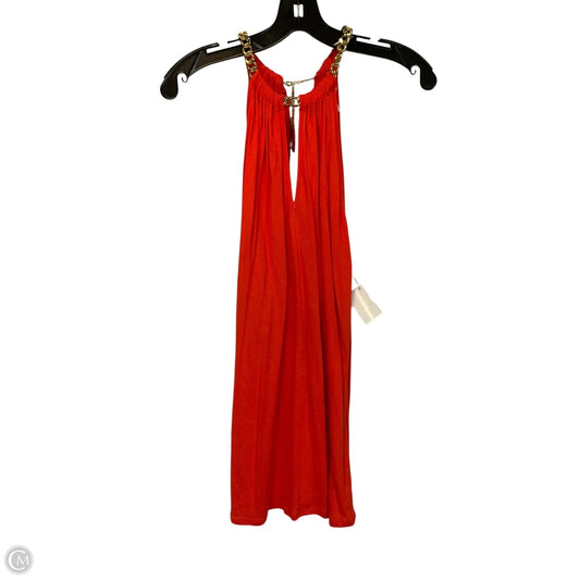 Top Sleeveless By Michael By Michael Kors In Orange, Size: L