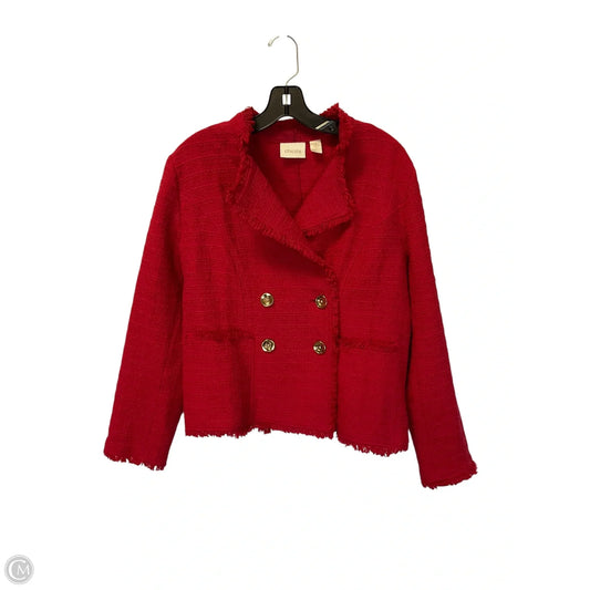 Blazer By Chicos In Red, Size: S