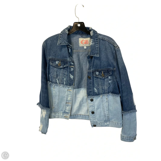 Jacket Denim By Gb In Blue Denim, Size: Xs