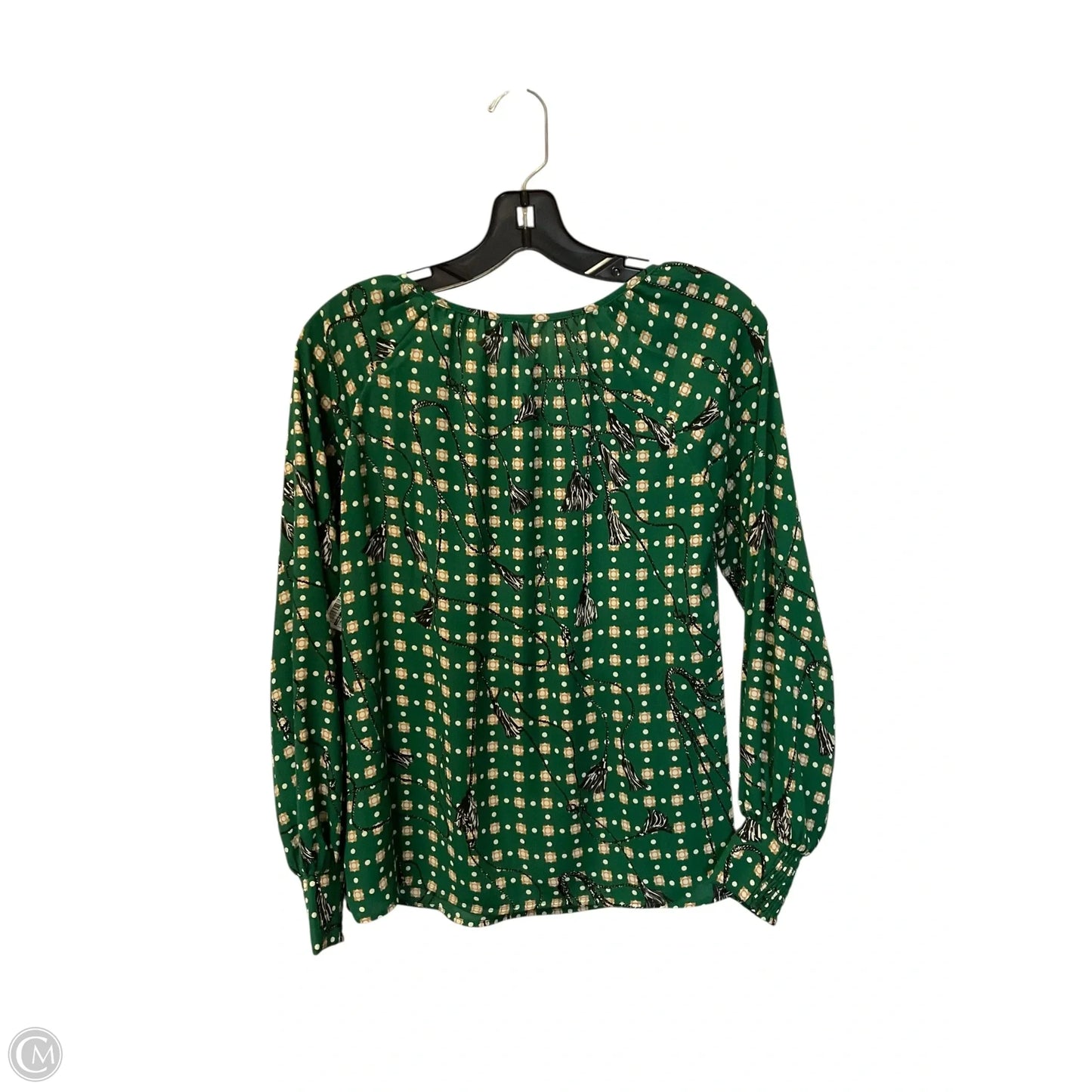 Top Long Sleeve By Cabi In Green, Size: Xxs