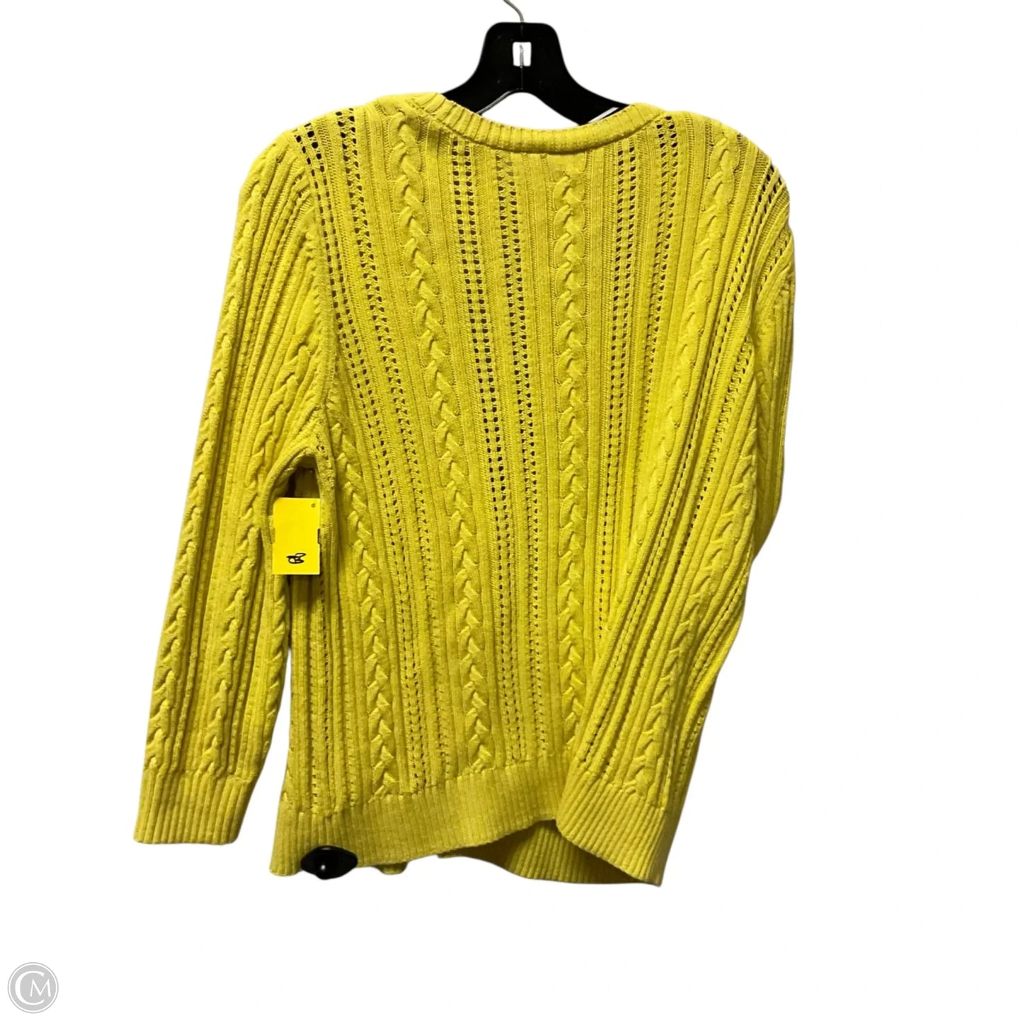 Cardigan By Talbots In Yellow, Size: 1x