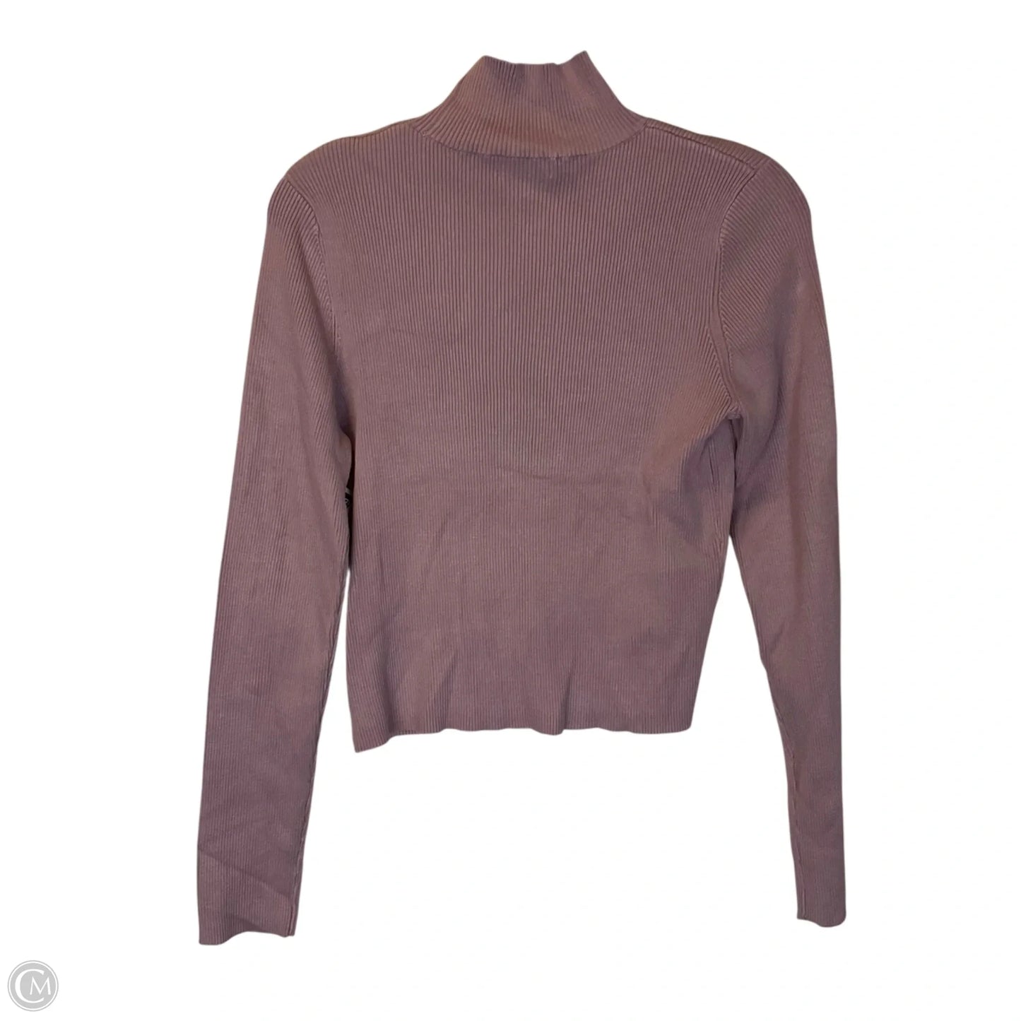 Top Long Sleeve By Calvin Klein In Purple, Size: L