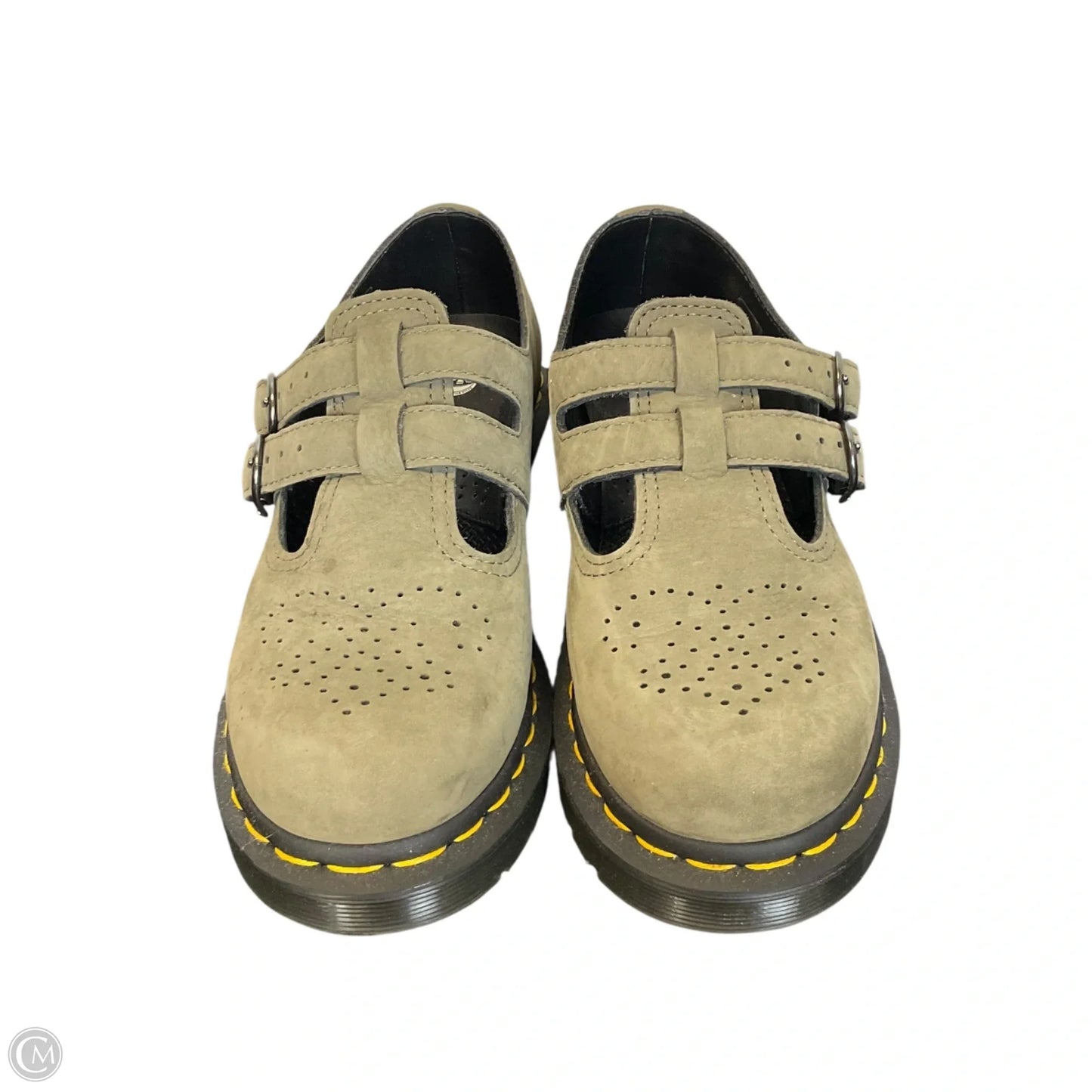 Shoes Flats By Dr Martens In Green, Size: 7
