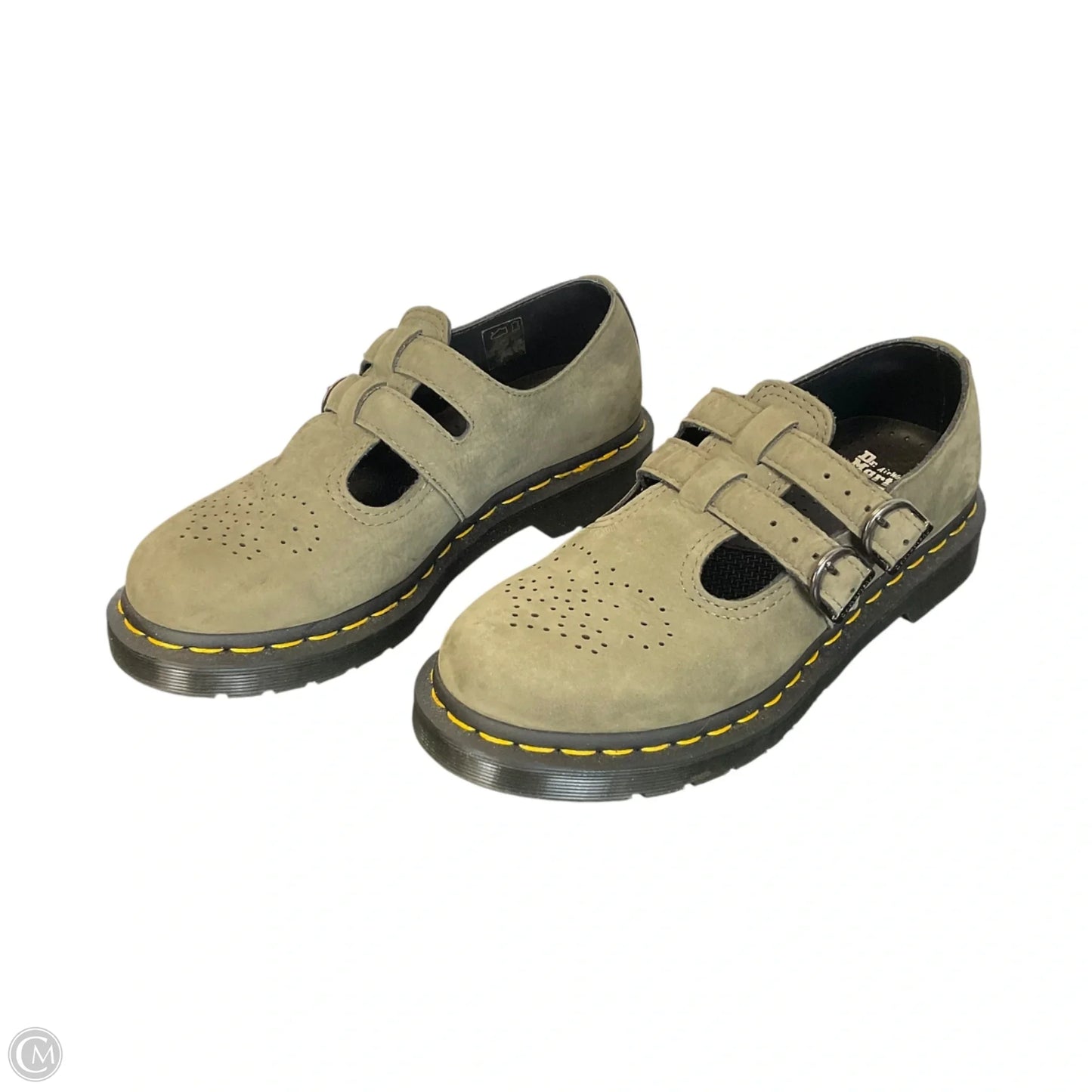 Shoes Flats By Dr Martens In Green, Size: 7