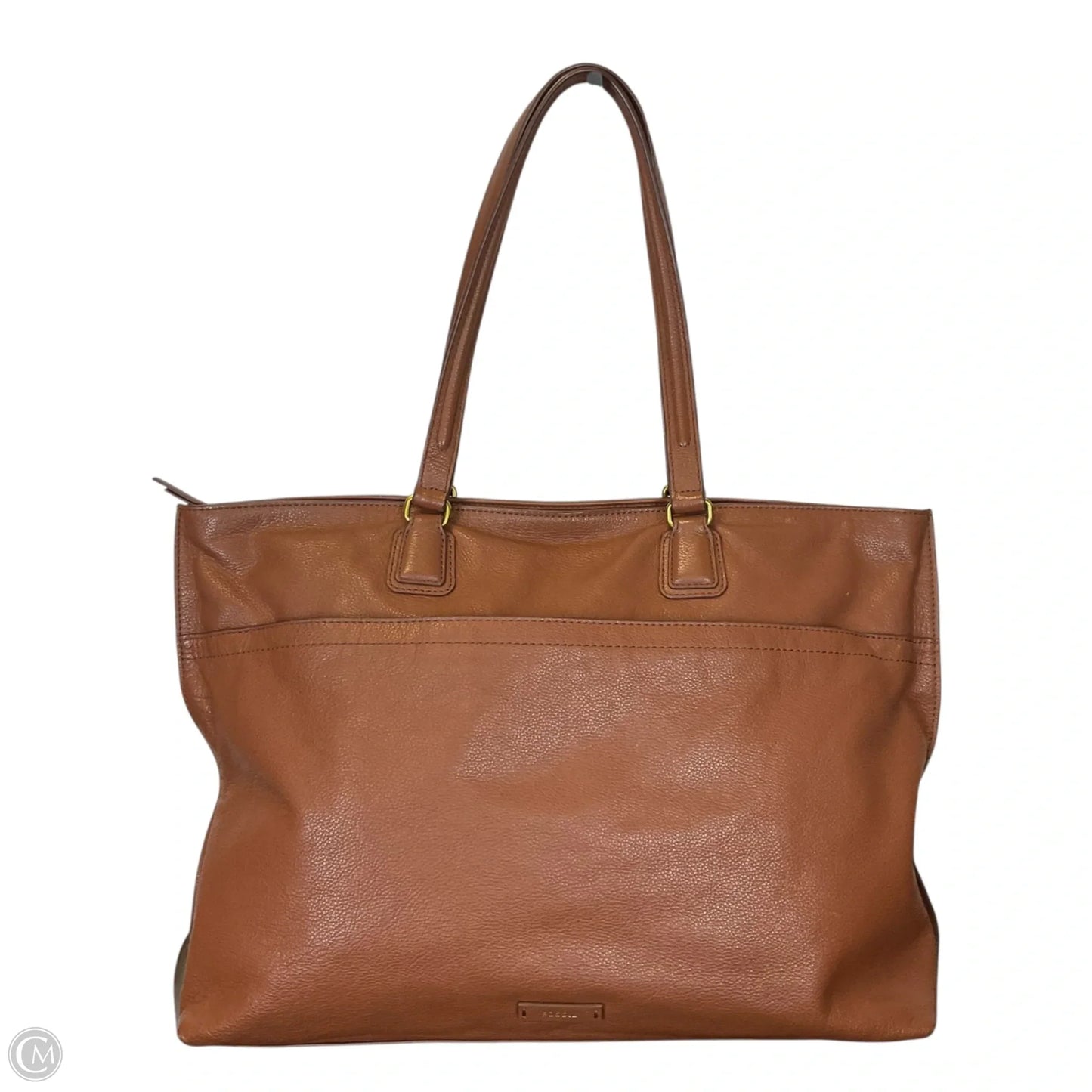 Handbag Leather By Fossil, Size: Large